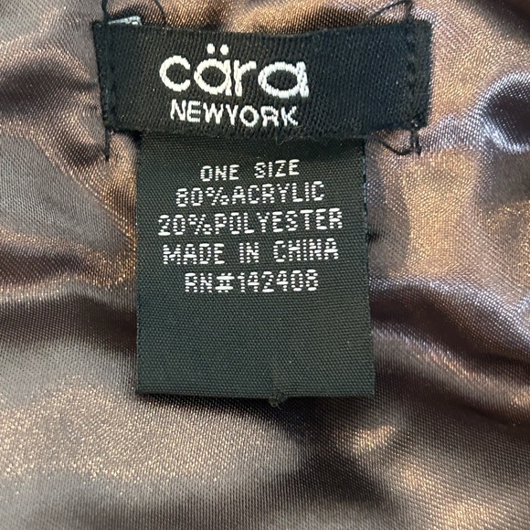 CARA New York Faux Fur Open Front Vest in Shades of Brown. One Size - Picture 6 of 6